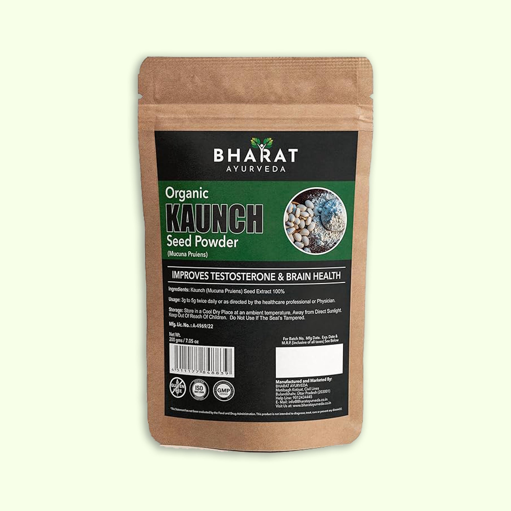 Organic Kaunch seed powder