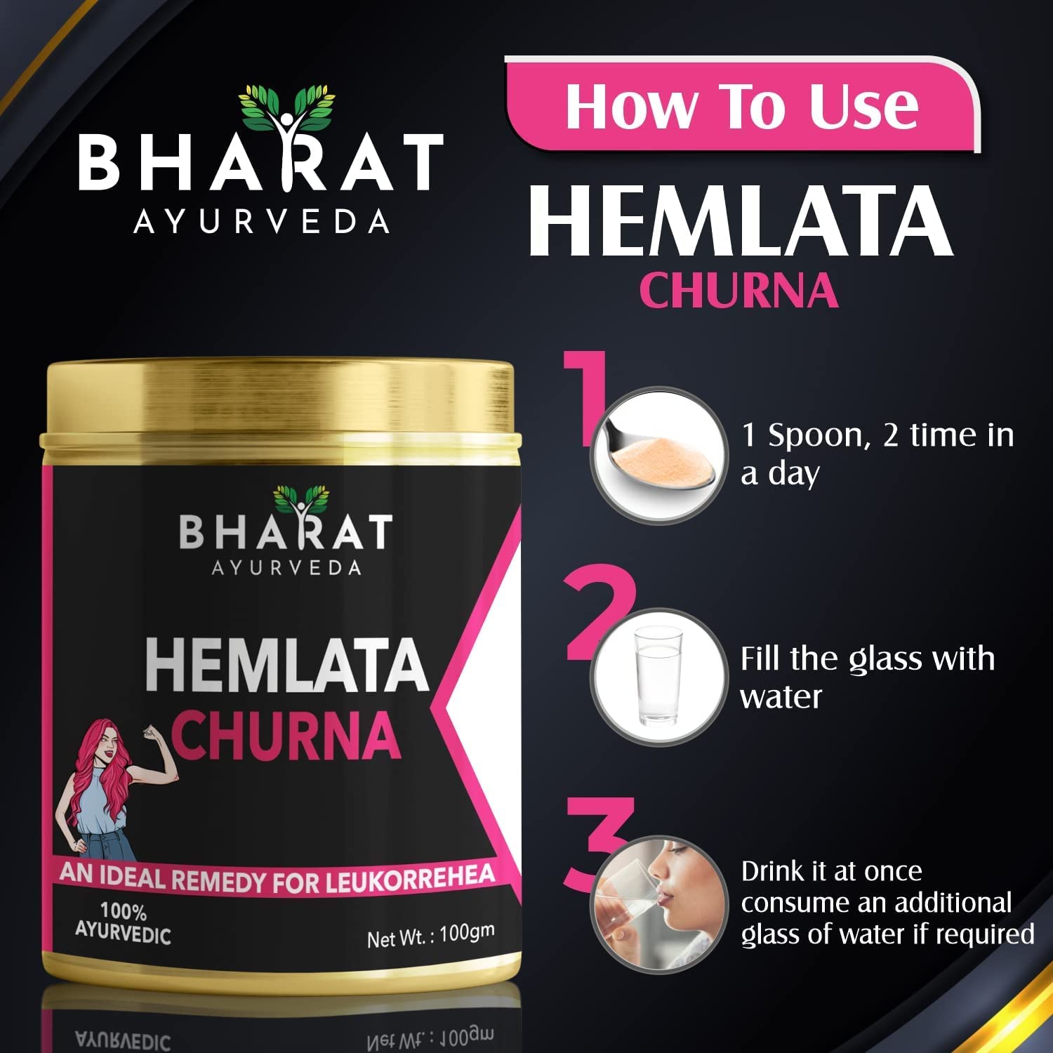 Hemlata Churna For White Discharge