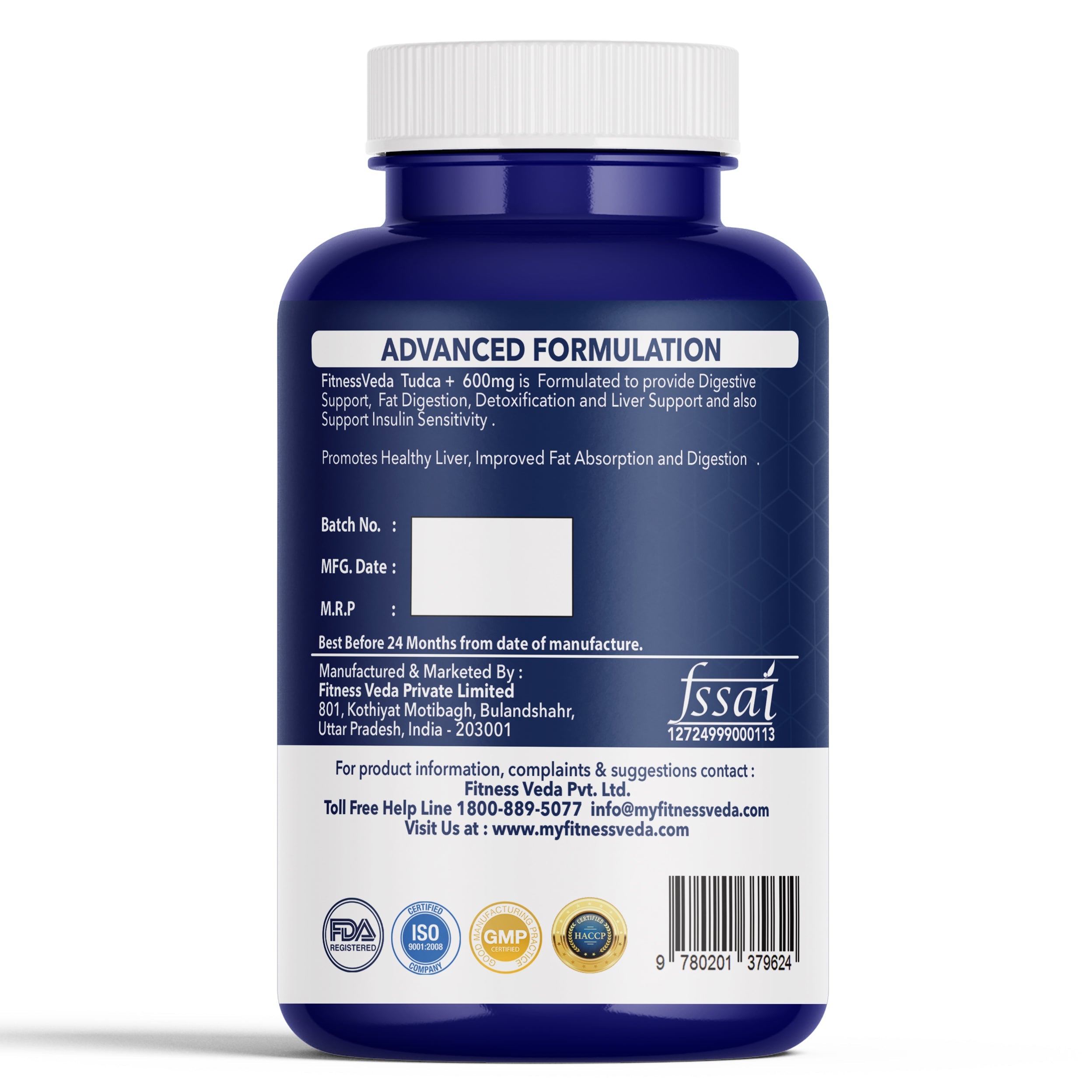 FitnessVeda Tudca+ 600MG